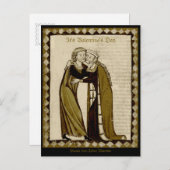 Codex Manesse CC0035 Valentine Feiertagspostkarte (Vorne/Hinten)