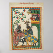 Codex Manesse Graf Friedrich von Leiningen Poster (Vorne)