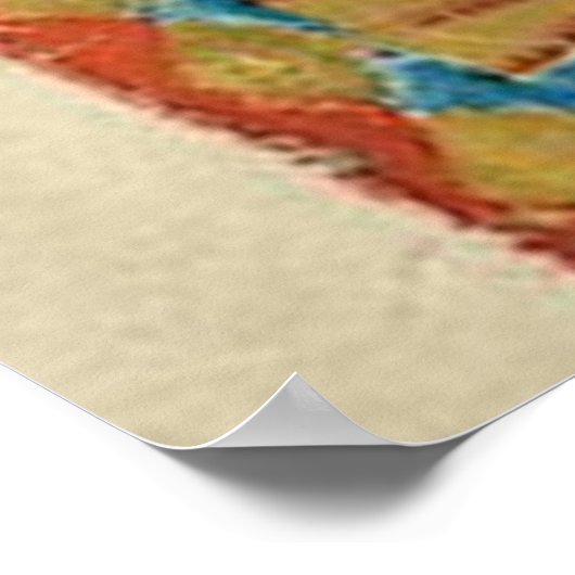 Codex Manesse Graf Friedrich von Leiningen Poster (Ecke)