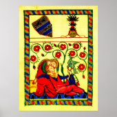 Codex Manesse - Heidelberg - Konrad von Altstetten Poster (Vorne)