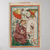 Codex Manesse Herr Heinrich von Veldeke Poster (Vorne)