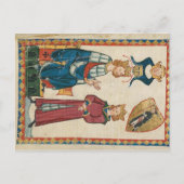 Codex Manesse - König Tyro von Schotten Postkarte (Vorderseite)