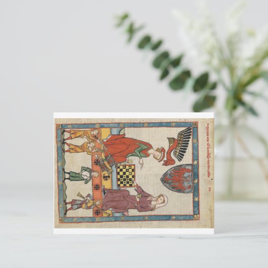 Codex Manesse - Markgraf Otto von Brandenburg Post Postkarte (Stehend Vorderseite)