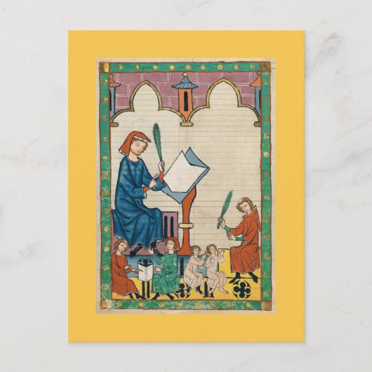 Codex Manesse Postkarte (Vorderseite)