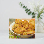 Codfish Fritters Postkarte (Stehend Vorderseite)