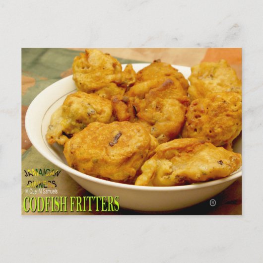 Codfish Fritters Postkarte (Vorderseite)