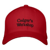 Codger's Workshop Hat Bestickte Baseballkappe (Vorderseite)