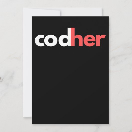 Codher Girl Programmer Women Stem Engineers Liebha Einladung (Vorderseite)
