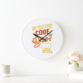 Codieren Sie sogar Bro Funny Software Engineer Große Wanduhr (Zuhause)