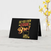 Codieren Sie sogar Bro Funny Software Engineer? Karte (Gelbe Blume)