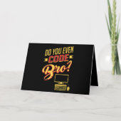 Codieren Sie sogar Bro Funny Software Engineer? Karte (Vorderseite)