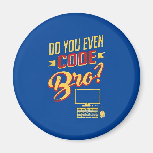 Codieren Sie sogar Bro Funny Software Engineer Magnet (Vorne)