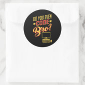 Codieren Sie sogar Bro Funny Software Engineer? Runder Aufkleber (Tasche)