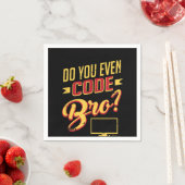 Codieren Sie sogar Bro Funny Software Engineer? Serviette (Beispiel)