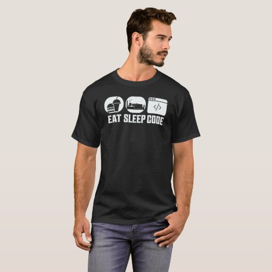 Codieren von Sleep-Code T-Shirt (Vorne ganz)