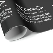 Codierer Coder Programmierer Codierung Geschenkpapier (Rolleneckpunkt)