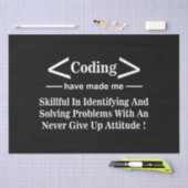 Codierer Coder Programmierer Codierung Seidenpapier (Handwerk)