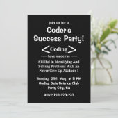 Codierer Programmierer Entwickler Coder Einladung (Stehend Vorderseite)