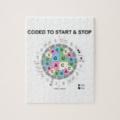 Codiert für Start und Stopp (Codon Wheel) Puzzle (Vertikal)