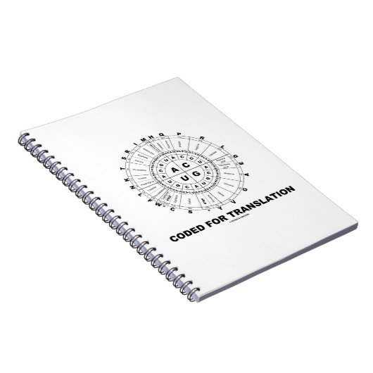 Codiert für Übersetzung (RNA Codon Wheel) Notizblock (Rechte Seite)