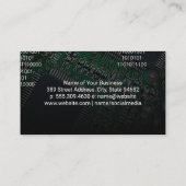 Codierung | Computer-Mikrochip-Prozessor Visitenkarte (Rückseite)