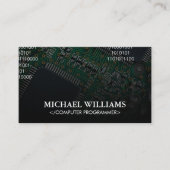 Codierung | Computer-Mikrochip-Prozessor Visitenkarte (Vorderseite)