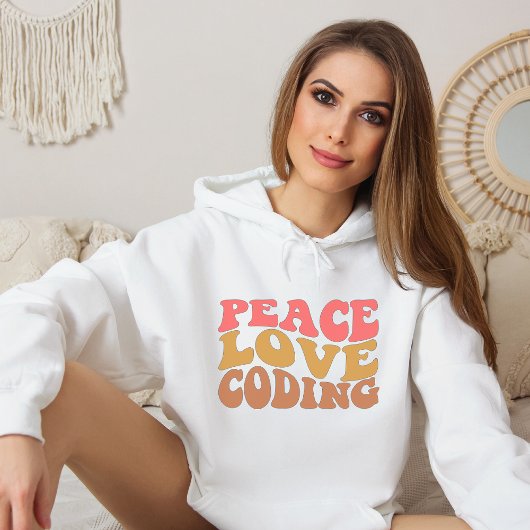 Codierung der Retro-Liebe Hoodie