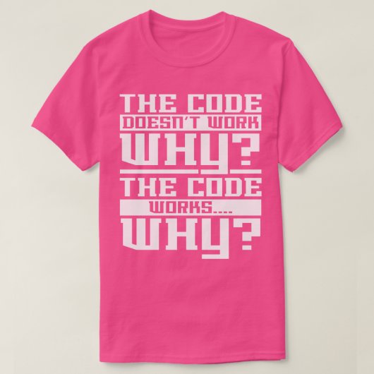 Codierung des Computerprogrammierers T-Shirt (Design vorne)