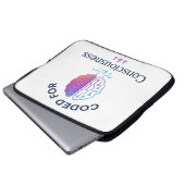 Codierung für Bewusstsein KI Computerwissenschafts Laptopschutzhülle (Vorne Knopf)