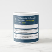 Codierung - Javascript vs. Java Jumbo-Tasse (Vorderseite)