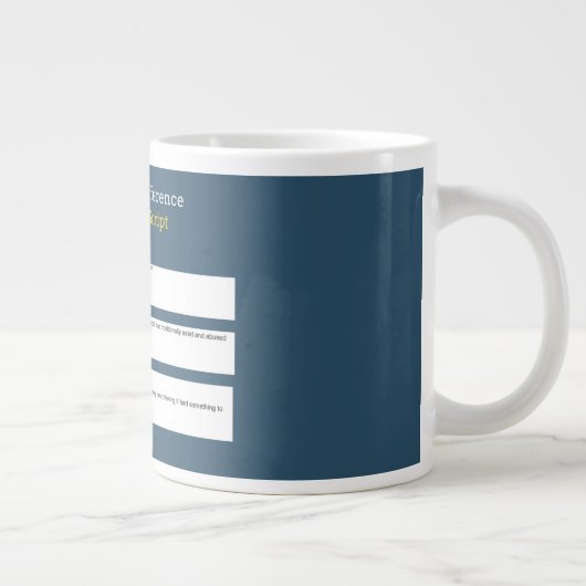 Codierung - Javascript vs. Java Jumbo-Tasse (Rechts)