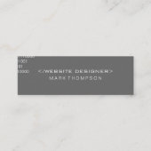 Codierung Mini Visitenkarte (Vorderseite)