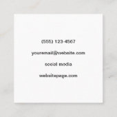 Codierung Quadratische Visitenkarte (Rückseite)