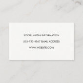 Codierung Visitenkarte (Rückseite)