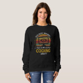 Codierungs-Computer-Coder-Entwickler-Zitat-Grafik Sweatshirt (Vorne ganz)