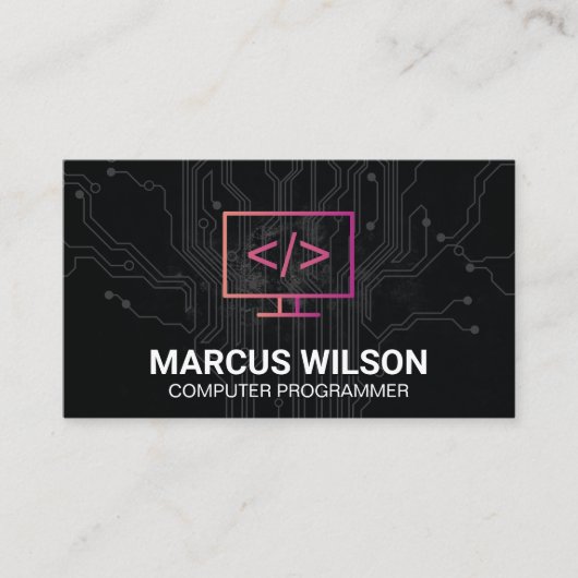 Codierungssymbol | Schalttafel Visitenkarte (Vorderseite)