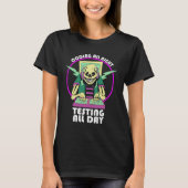 Coding All Night Testing Front End Developer Web D T-Shirt (Vorderseite)