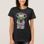 Coding All Night Testing Front End Developer Web D T-Shirt (Vorderseite)