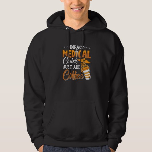 Coding Assistant Programmer Medical Coder einfach  Hoodie (Vorderseite)