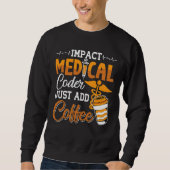 Coding Assistant Programmer Medical Coder einfach Sweatshirt (Vorderseite)