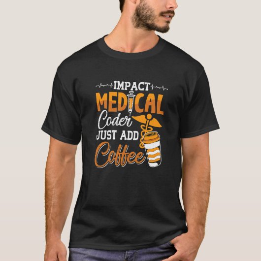 Coding Assistant Programmer Medical Coder einfach T-Shirt (Vorderseite)