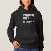 Coding Boy Definition Noun Software Developer Prog Hoodie (Vorderseite)
