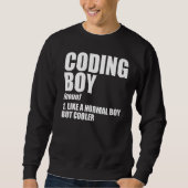 Coding Boy Definition Noun Software Developer Prog Sweatshirt (Vorderseite)