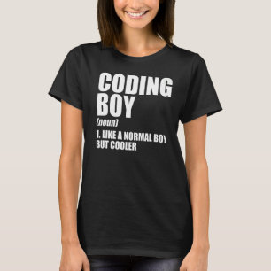 Coding Boy Definition Noun Software Developer Prog T-Shirt