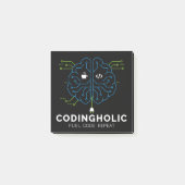 Coding Brain Reminder Sticky Notes Post-it Klebezettel (Vorderseite)