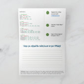 Coding Card for Kids (JavaScript innen) Dankeskarte (Innenseite)