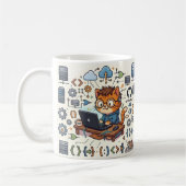 Coding Cat Entwickler Tasse (Links)