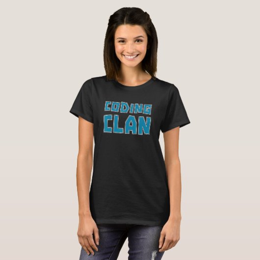 Coding Clan Coder Software Developer Programmierun T-Shirt (Vorne ganz)