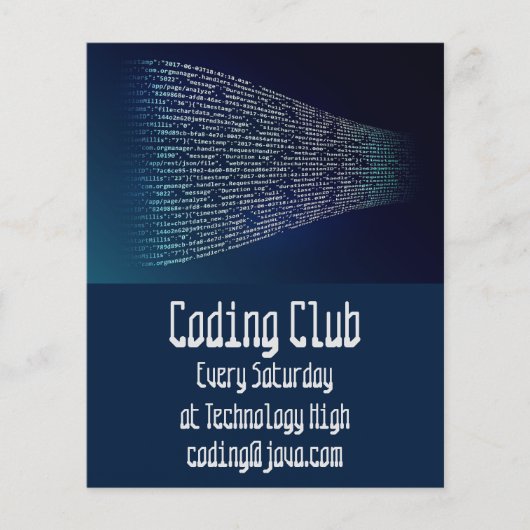 Coding Club Coding Camp für Kinder Flyer (Vorne)