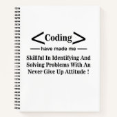 Coding Coder Developer Programmer Coding Notizblock (Vorderseite)